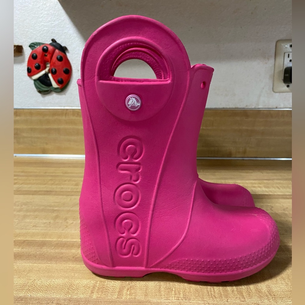 Crocs Rain boots size 1 in youth